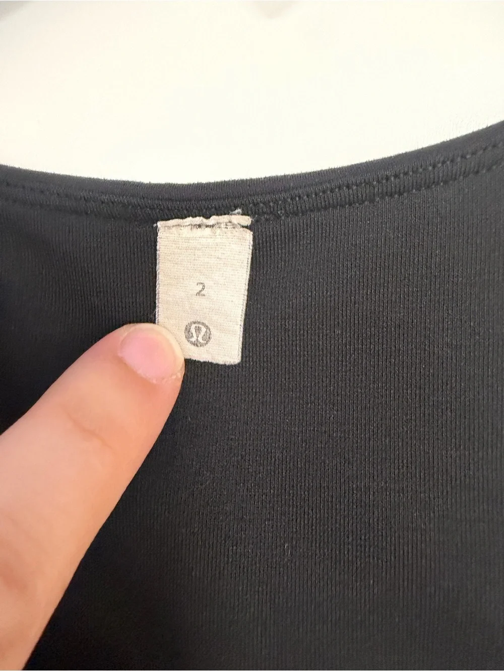 lululemon athletica Black Athletic Tank Top with Scoop Neck